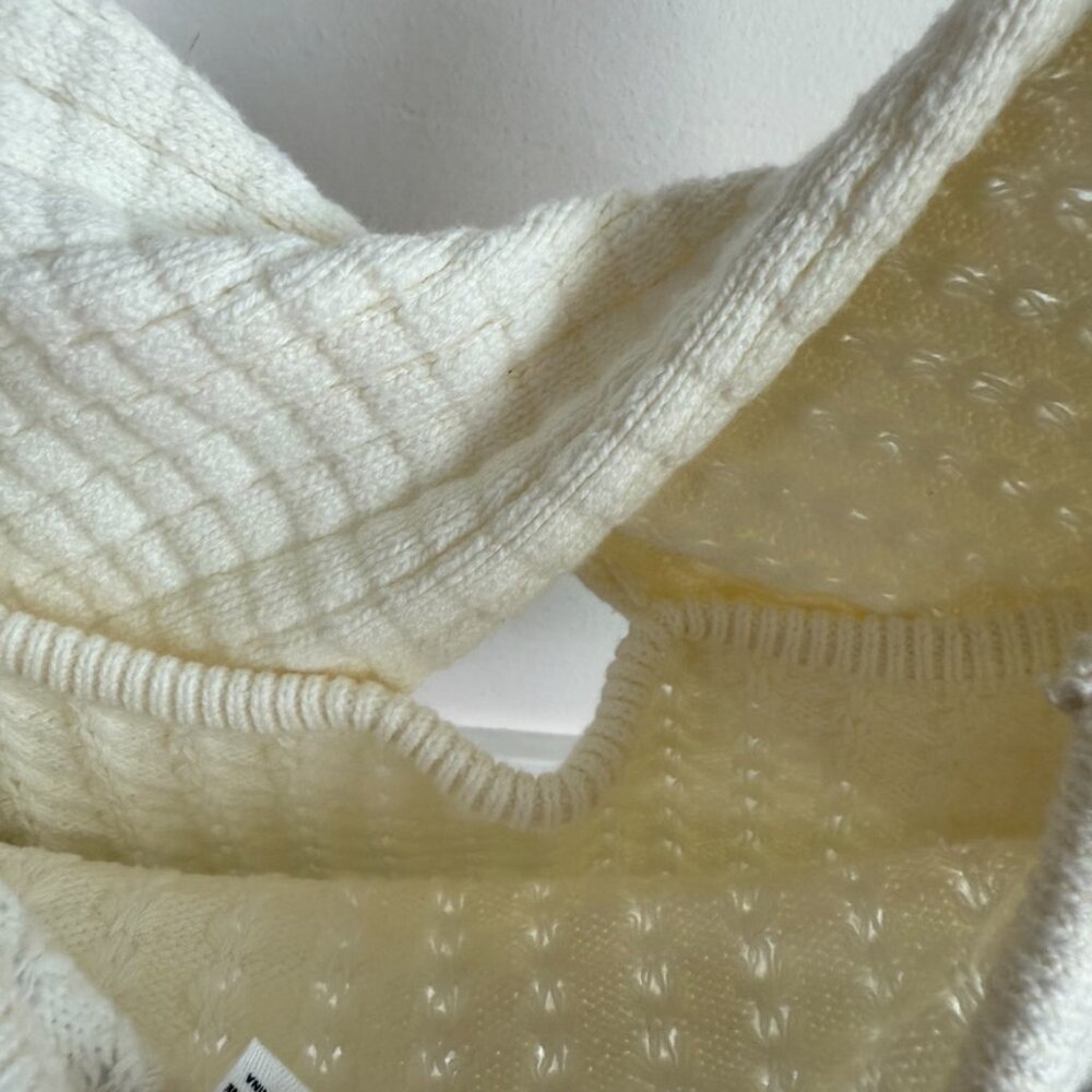 NWOT ROXY Off White Venice Knit Halter Crop Top - Picture 8 of 8